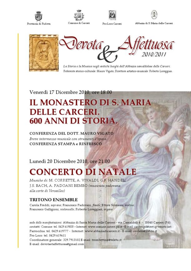 Conferenza e concerto - 20/12/2010