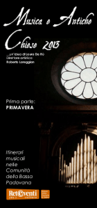 Musica e Antiche Chiese 2013 - primavera
